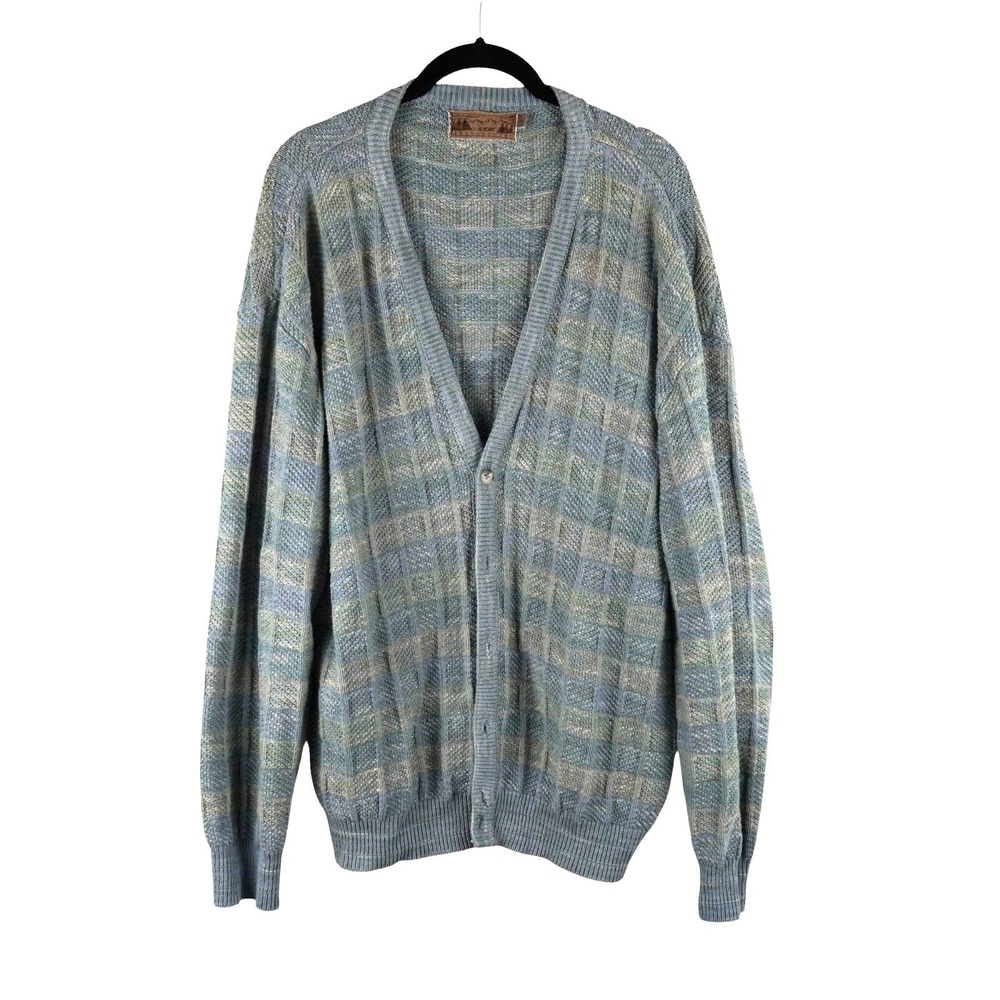 Vintage Shenandoah Mens Grandpa Sweater Knit‎ L Cardigan Grandpacoe